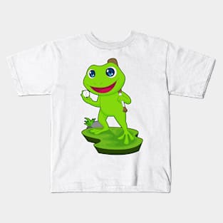 Frog Baseball Baseball bat Sports Kids T-Shirt